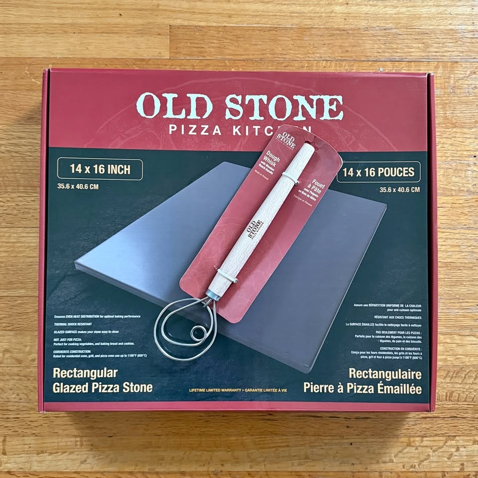 NEW IN BOX (NIB) Pizza Stone AND Dough Whisk Set