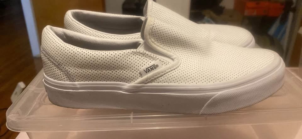Vans Slip-On Skate Shoe - White - BEST OFFER - photo 2