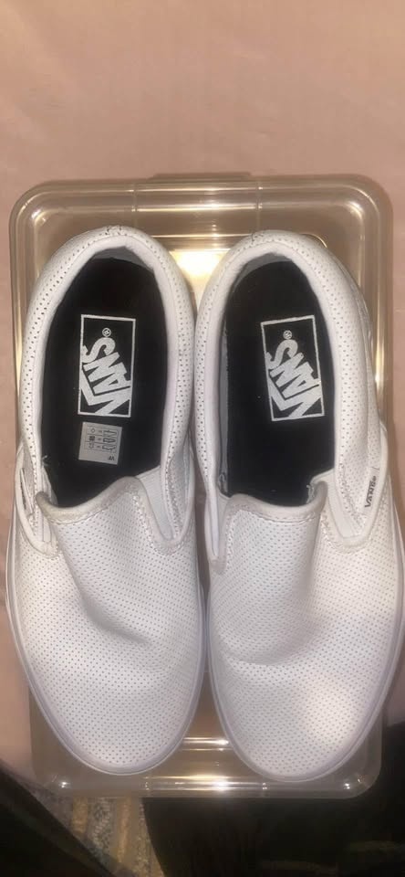 Vans Slip-On Skate Shoe - White - BEST OFFER - photo 5