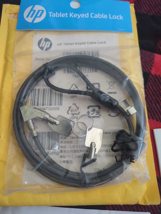 HP Tablet Keyed Cable Lock for Laptops & Tablets - photo 2