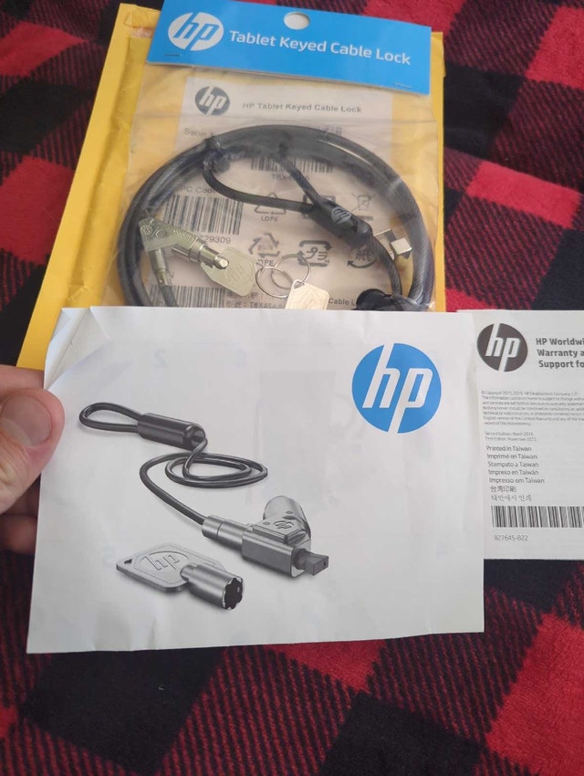 HP Tablet Keyed Cable Lock for Laptops & Tablets - photo 3
