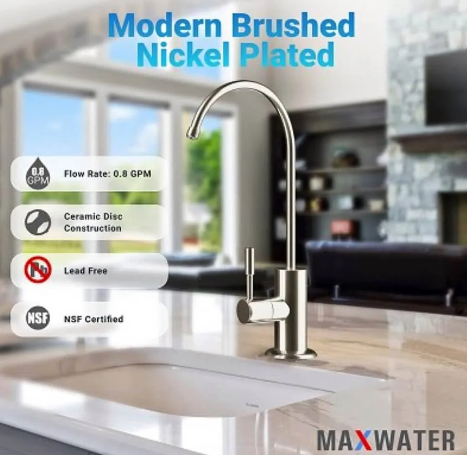 BNIB Max Water Flow Faucet - Brushed Nickel thumbnail