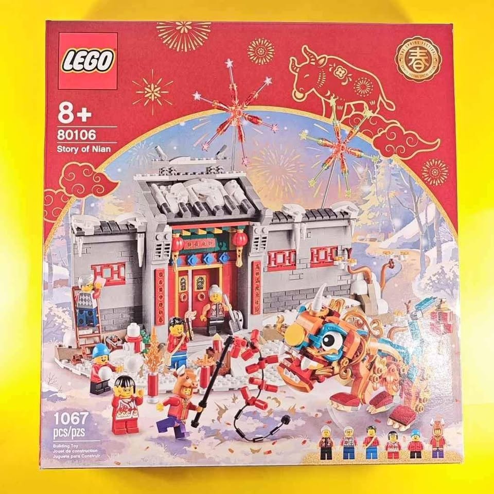 Lego Chinese New Year 80106 Story of Nian w/ 6 Minifigs Retired