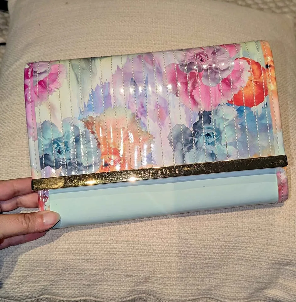 Ted Baker Floral Clutch w/shoulder strap thumbnail