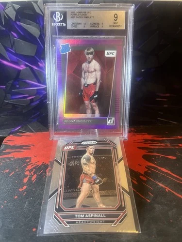 2022 Donruss Optic UFC Paddy Pimblett Purple Holo Rookie PSA 9