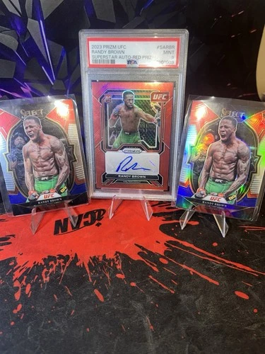 RANDY BROWN PSA 9 2023 PANINI RC UFC SUPERSTAR AUTO RED /99