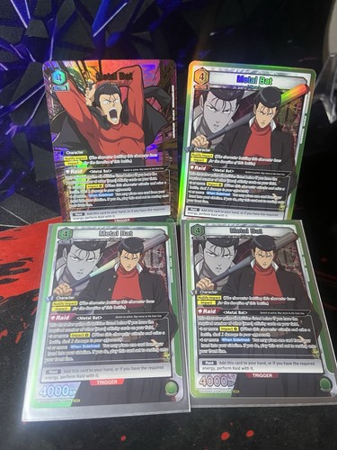 Lot Of 4 - Metal Bat Union Arena TCG One Punch Man Alt Art SR