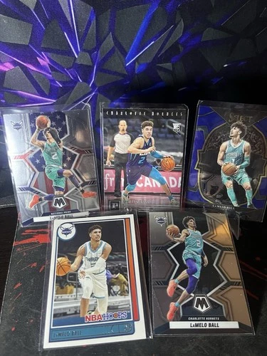 2021 Panini LaMelo Ball 5 Card Lot - Rookie, Hornets