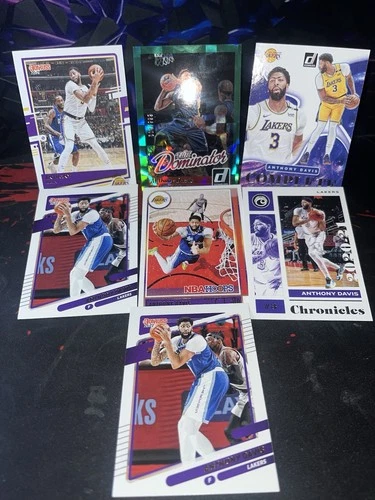 Lot Of 7- Elite Anthony Davis Elite Dominators Green /999 & Inse