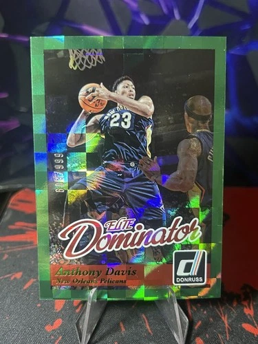 Lot Of 7- Elite Anthony Davis Elite Dominators Green /999 & Inse - photo 2