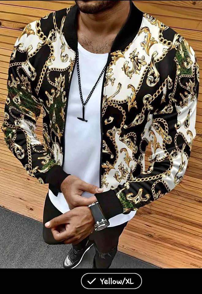 XL Size Casual Full Zipper Jacket for Men