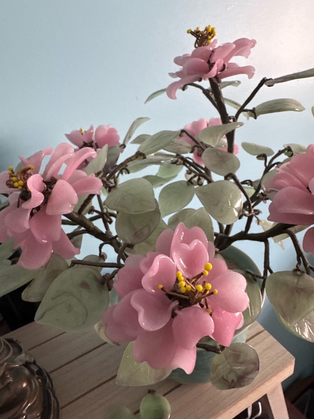 Vintage Chinese Cherry Blossom Bonsai Tree - photo 2