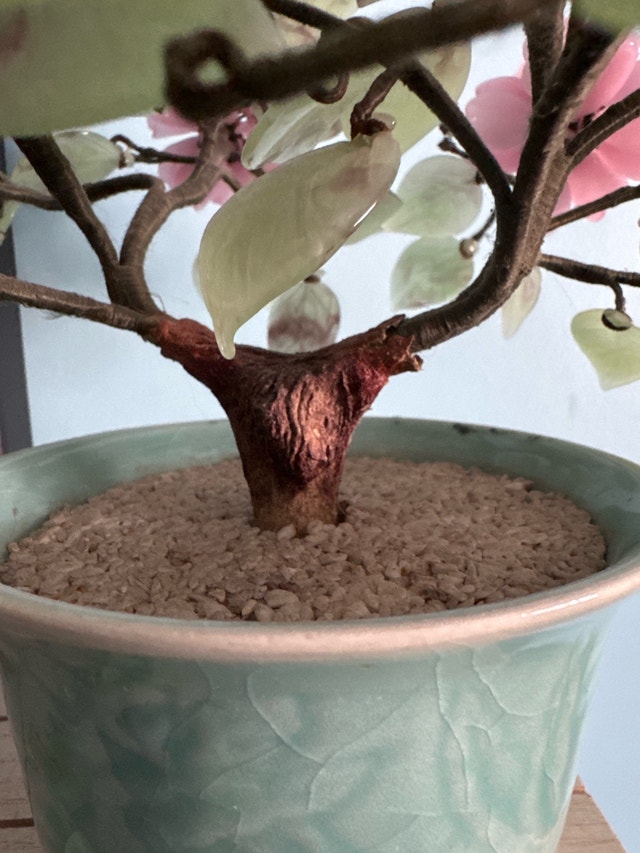 Vintage Chinese Cherry Blossom Bonsai Tree - photo 3