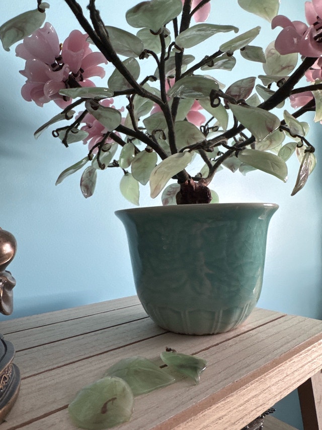 Vintage Chinese Cherry Blossom Bonsai Tree - photo 5
