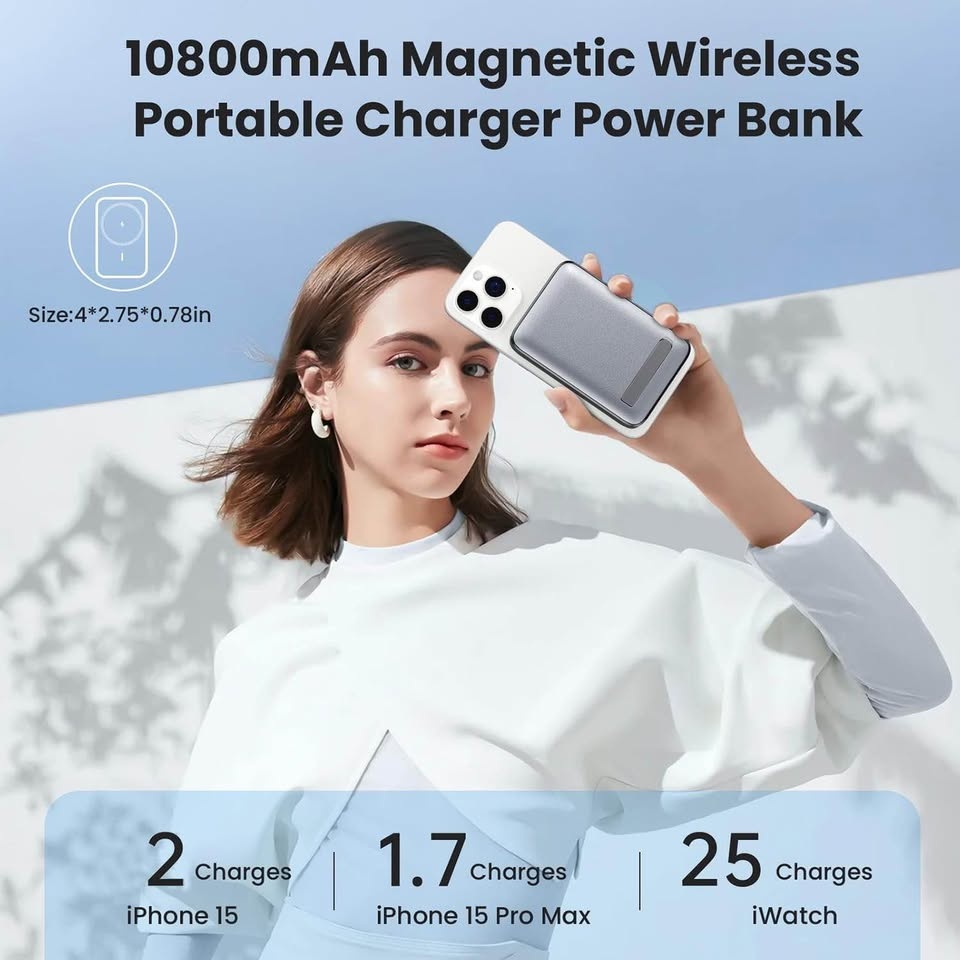 Magnetic Portable Charger 25W Fast Charging 10800mAh - photo 2
