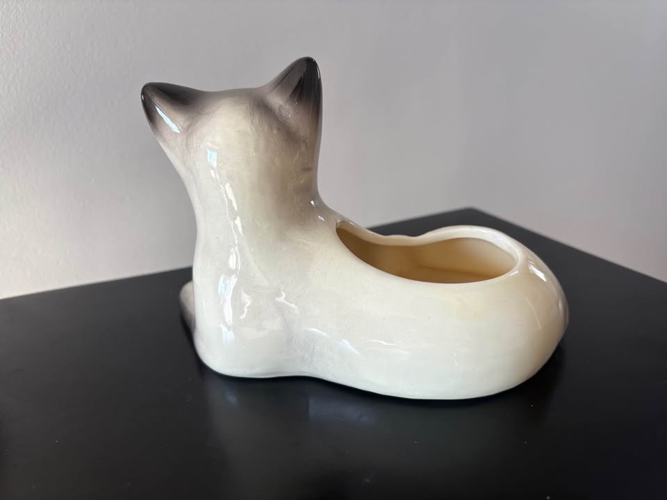 Vintage Siamese Cat Planter - photo 2