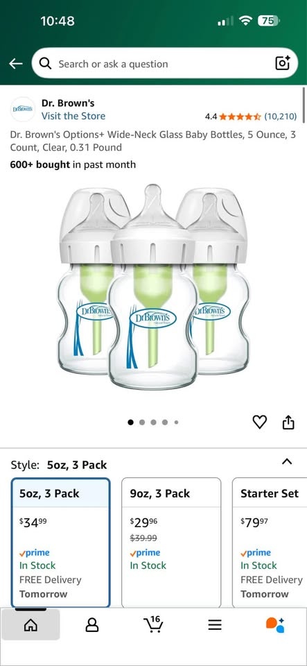 Dr. Brown’s Wide Neck Glass Bottles 3pcs - photo 2