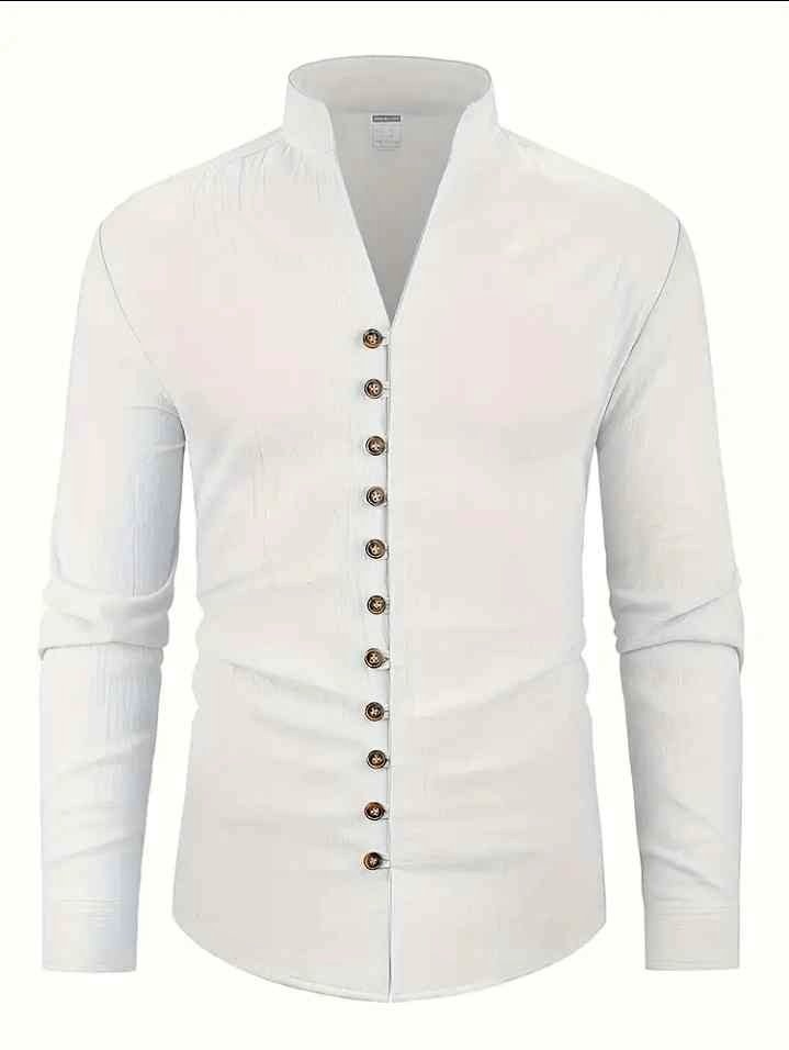 XXL Size white Linen shirt for Men