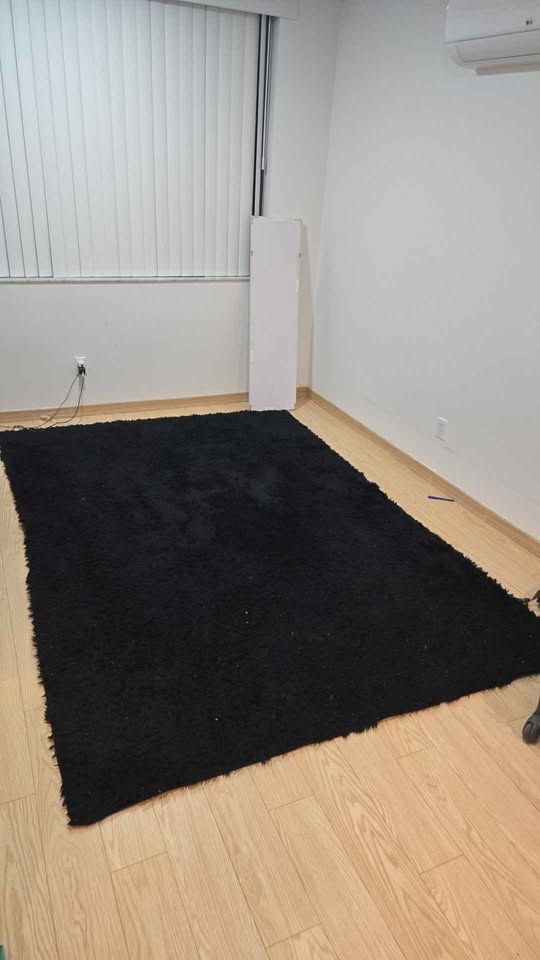 TWINNIS Black Shaggy Rug 6x9ft - photo 2