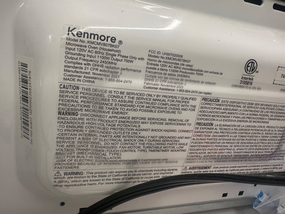 Kenmore Microwave - photo 5