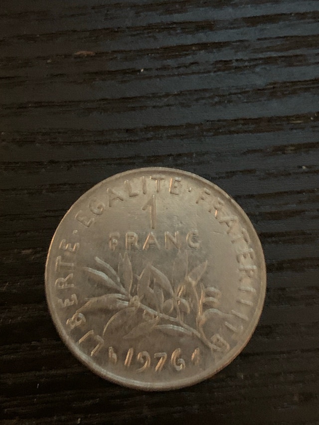 1976 France 1 Franc Coin