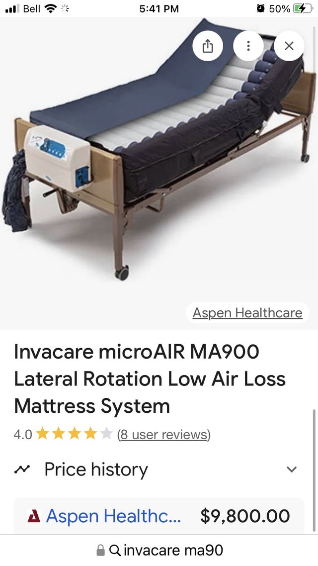 Invacare MA900 Hospital Pressure Mattress + Pump - photo 5