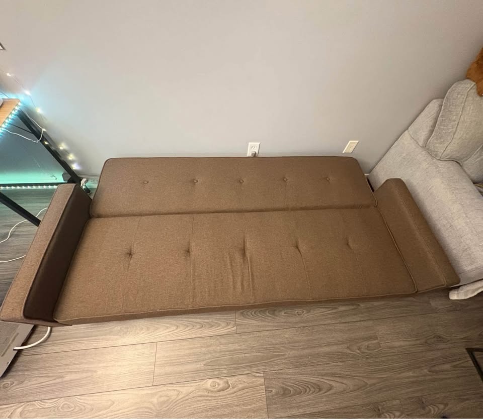 Brown Reclining Sofa Couch - photo 4