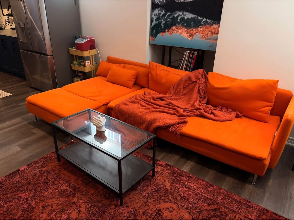 IKEA Söderhamn Sectional Sofa - Discontinued Orange Cover - photo 3