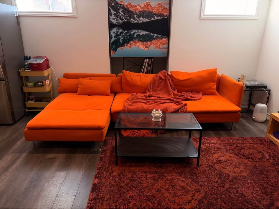 IKEA Söderhamn Sectional Sofa - Discontinued Orange Cover - photo 4