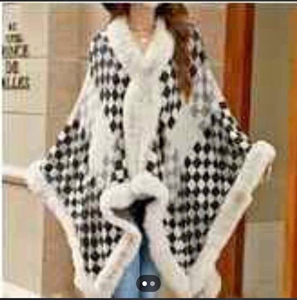 Faux Fur Cape