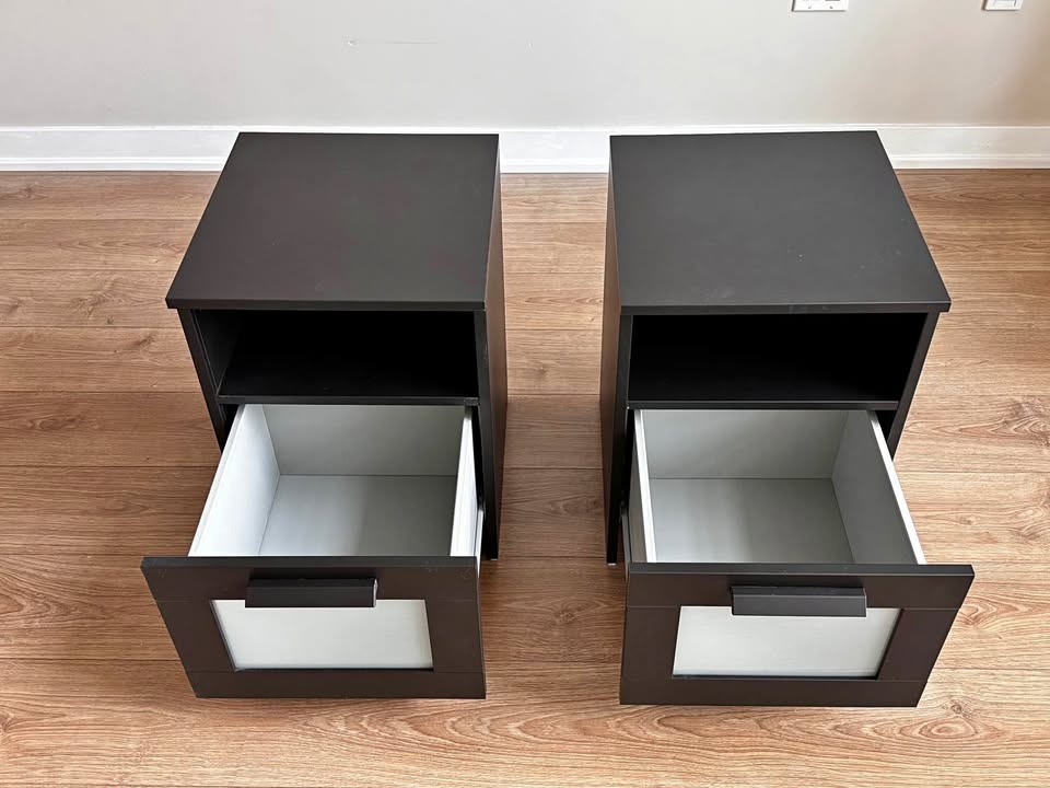 Moving Sale - Pair of Black IKEA Brimnes Nightstand