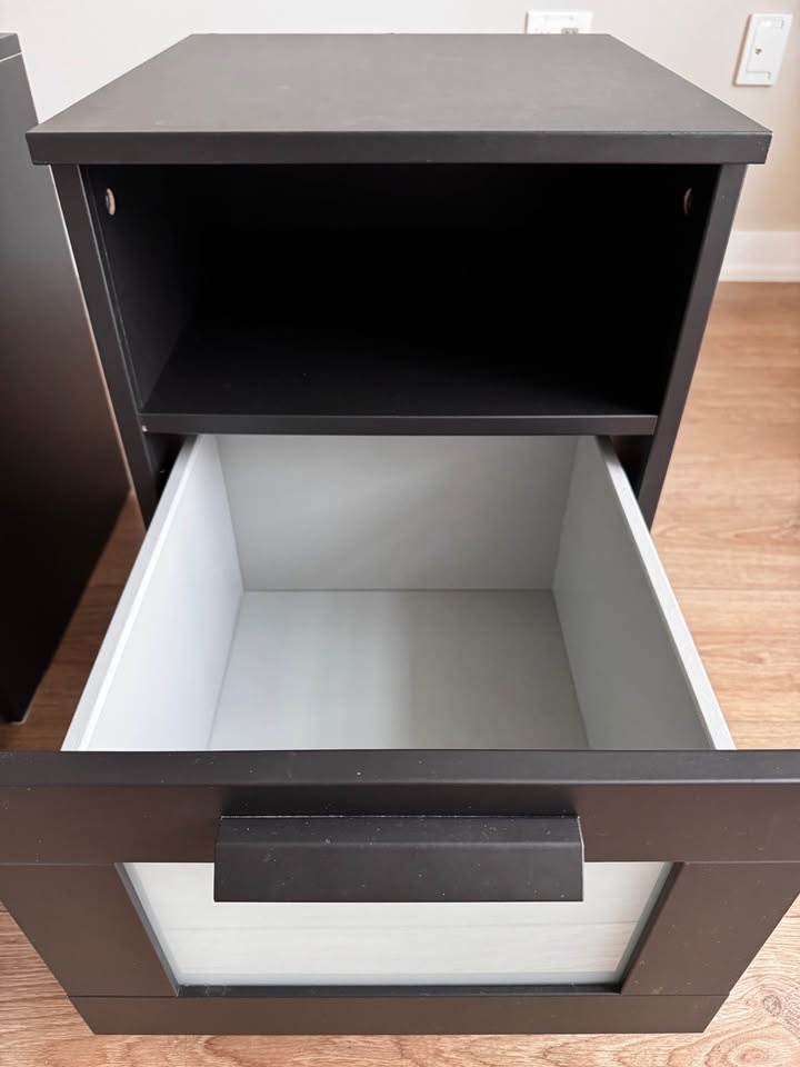 Moving Sale - Pair of Black IKEA Brimnes Nightstand - photo 5