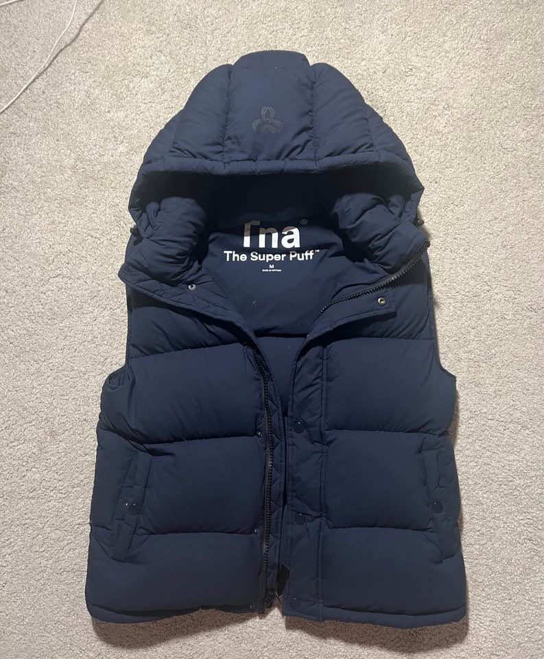 TNA Super Puff Vest - Navy Blue - Size Medium - photo 2