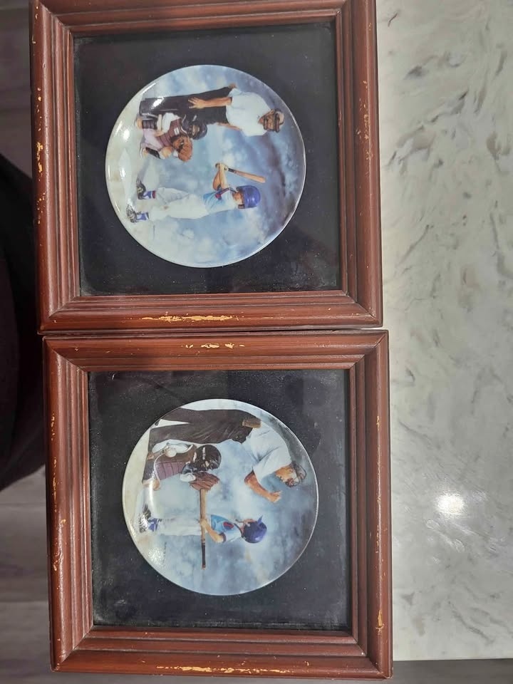 Mini collector plates: Glen Green "Full Count" & "You're Out"