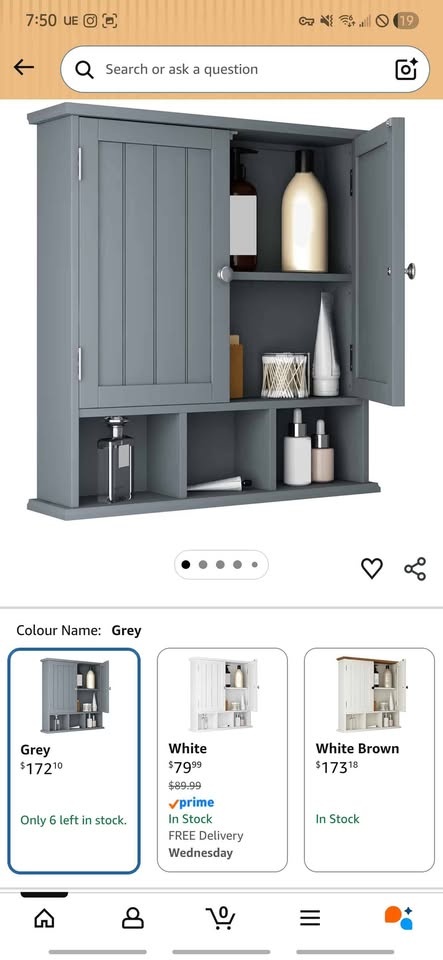ChooChoo Wall-Mounted Bathroom Cabinet - Brand New Black - photo 2