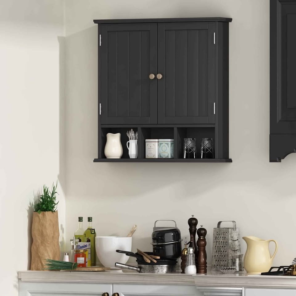 ChooChoo Wall-Mounted Bathroom Cabinet - Brand New Black - photo 5