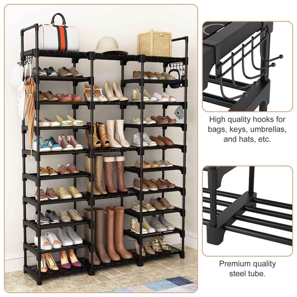 VTRIN 10-Tier Shoe Rack Organizer (Holds 54–62 Pairs) — Brand Ne - photo 2
