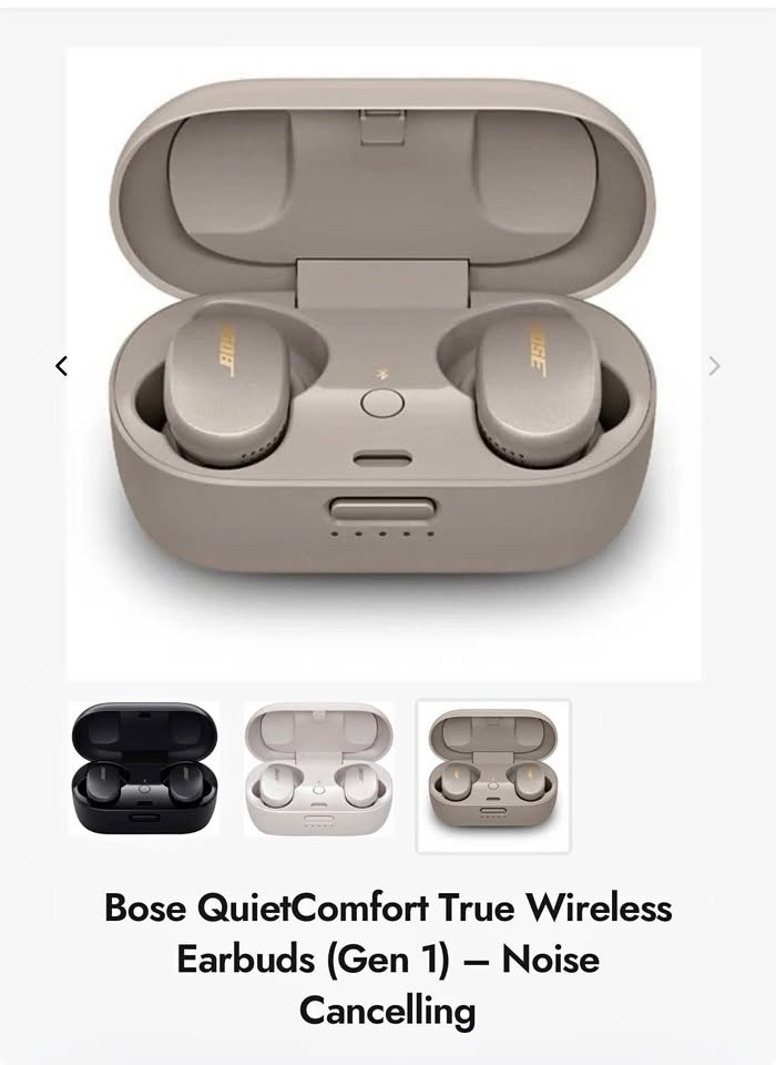 Bose QuietComfort True Wireless Earbuds (Gen 1) – Noise Cancelli