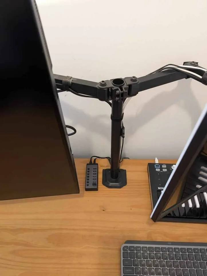 Home Office Desk + Dual Monitor Stand image indicator(3)
