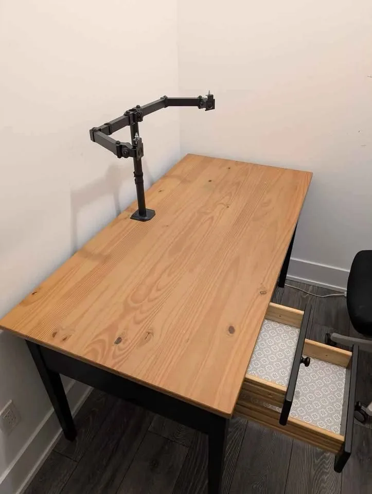 Home Office Desk + Dual Monitor Stand image indicator(4)