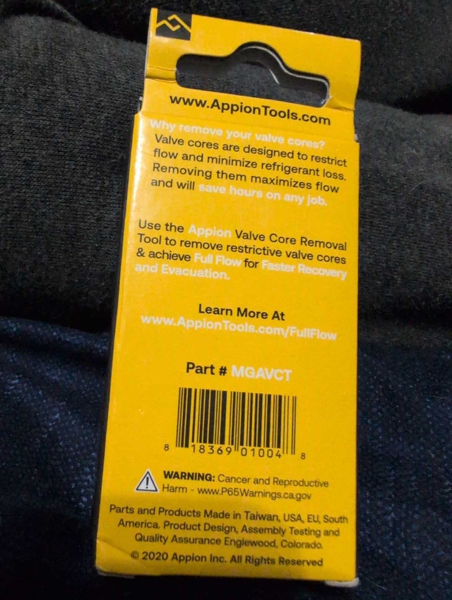 Appion Valve Core Tool - photo 2