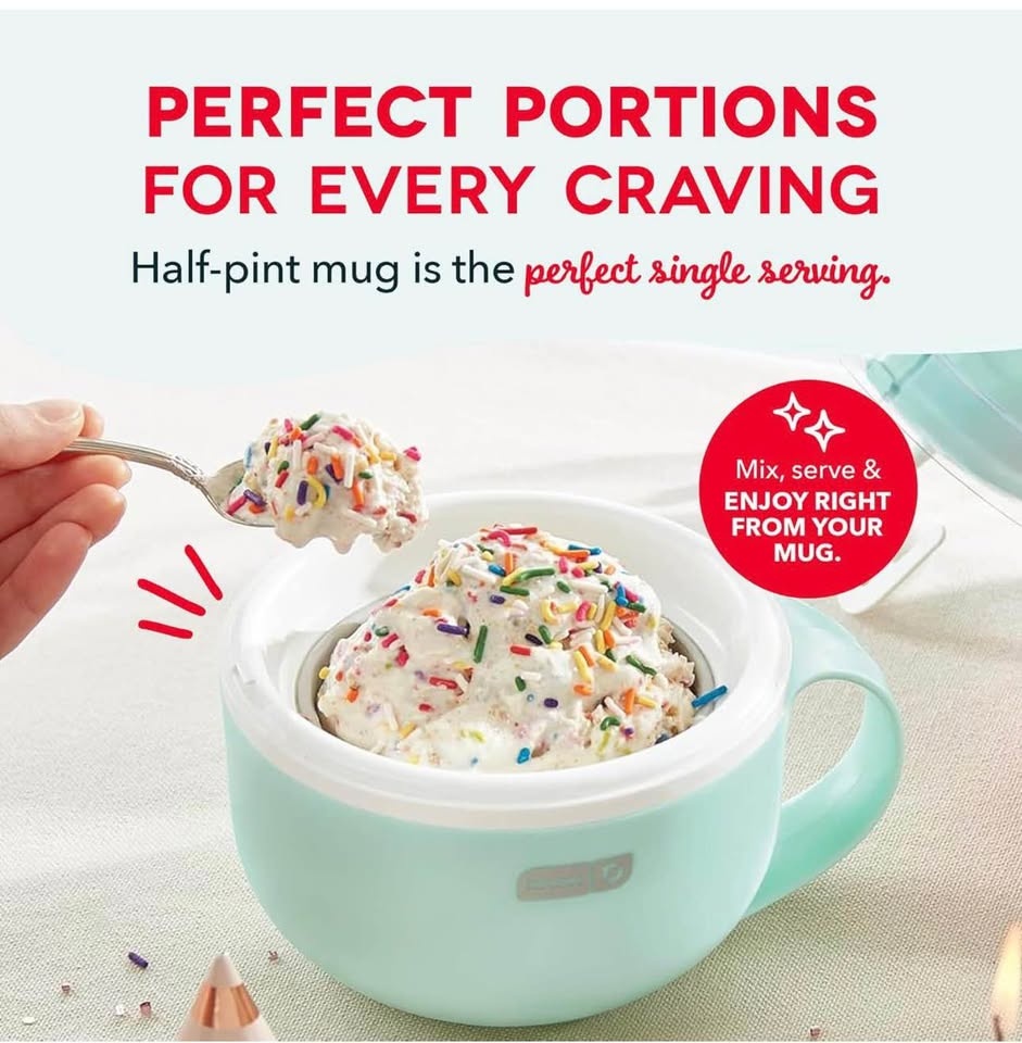 New in box Dash my mug ice cream maker - photo 4