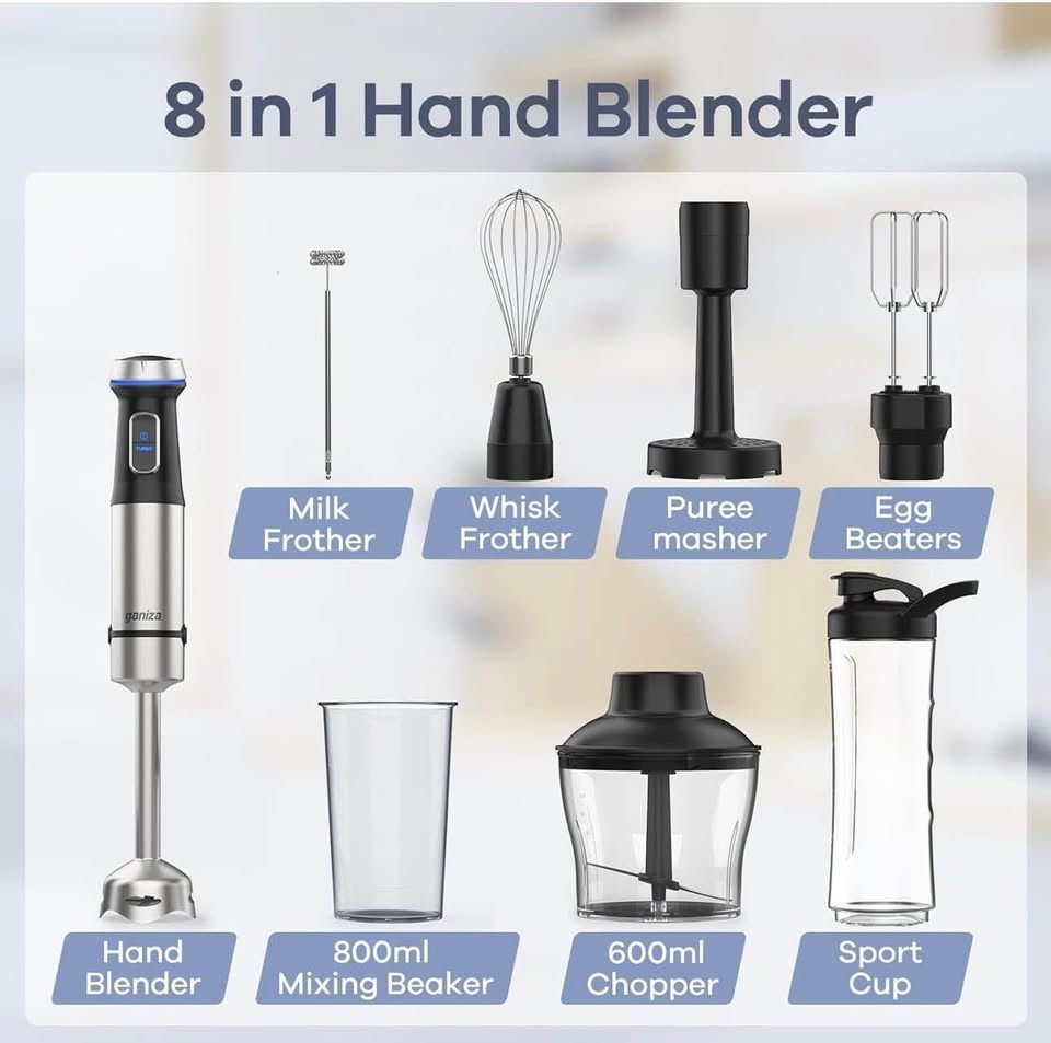 New in box Ganiza 8-in-1 hand blender - photo 5