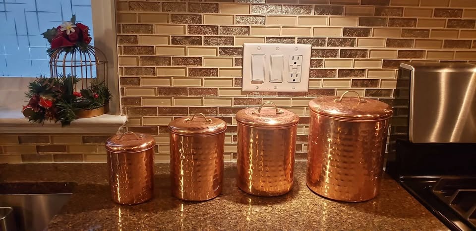 Canister / Caddy (4 copper Plated)