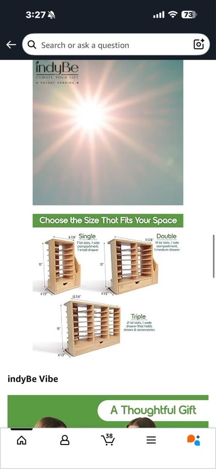 Bamboo Lid and Straw Organizer - photo 4
