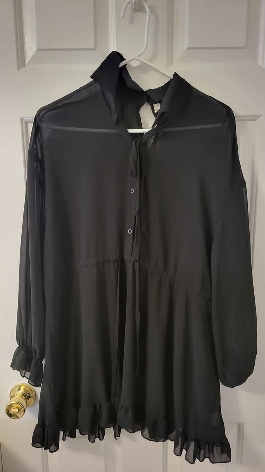 Versatile Black Sheer Dress - photo 2