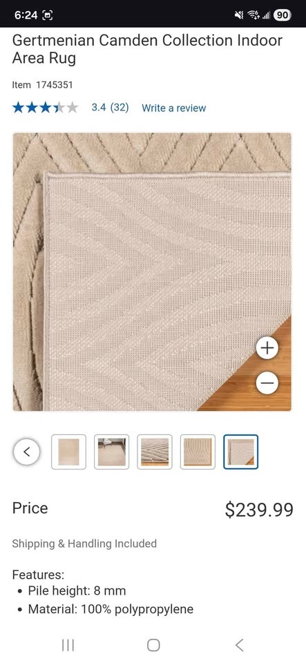Gertmenian Camden Collection Indoor Area Rug 2.4m x 3m - photo 5