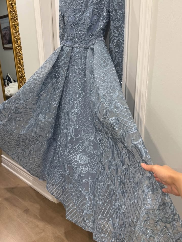 Formal Dusty Blue Gown - Petite Fit - photo 5