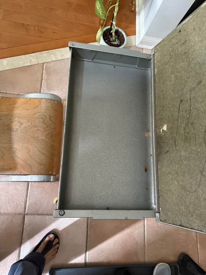 Vintage school desk with chair - photo 4
