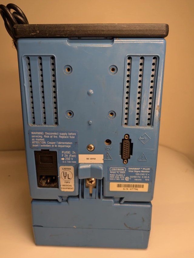 Critikon Dinamap Plus Vital Signs Monitor | Parts/Collectible - photo 3